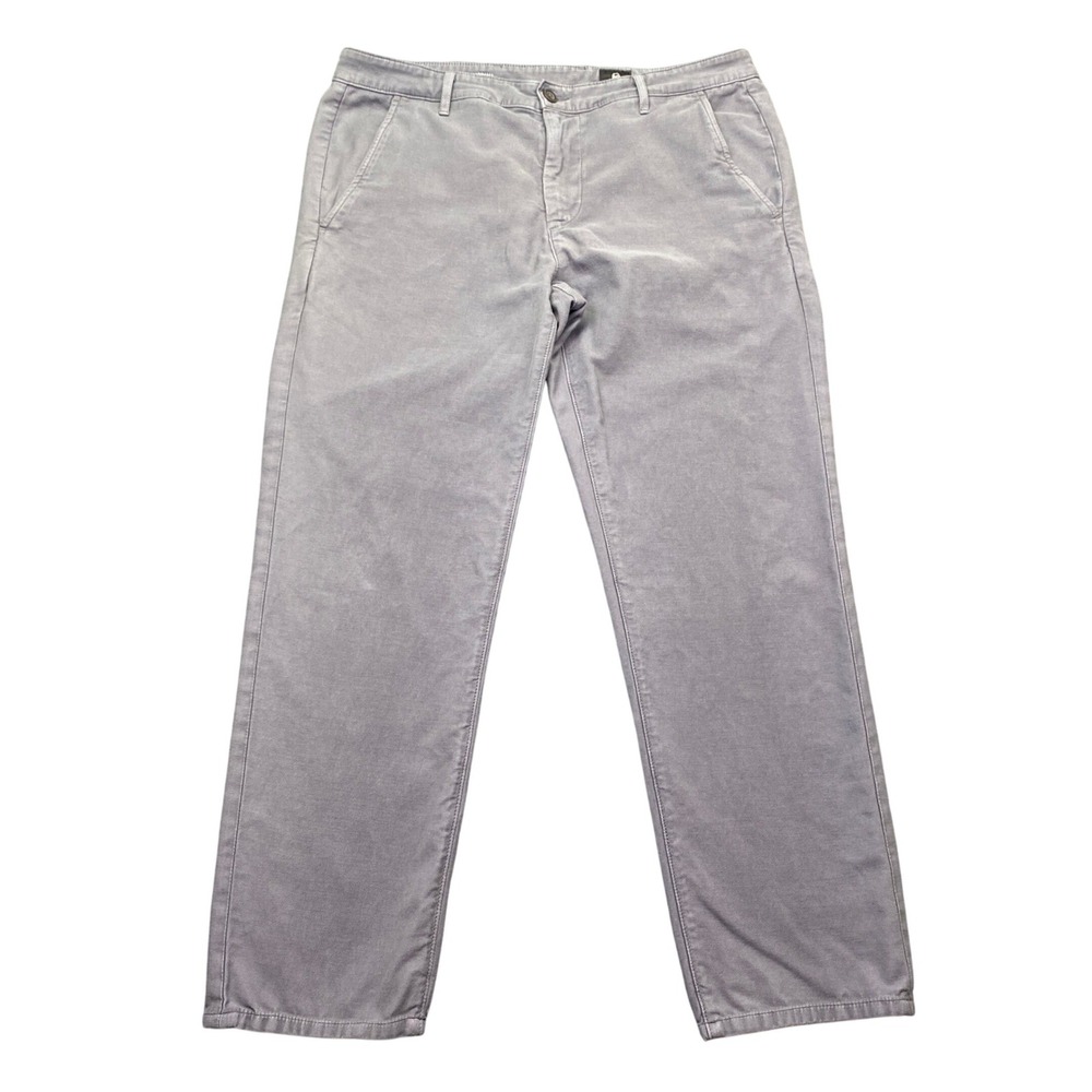 AG Adriano Goldschmied The Marshall Slim Chino Grey Pants Mens 36 Made in USA